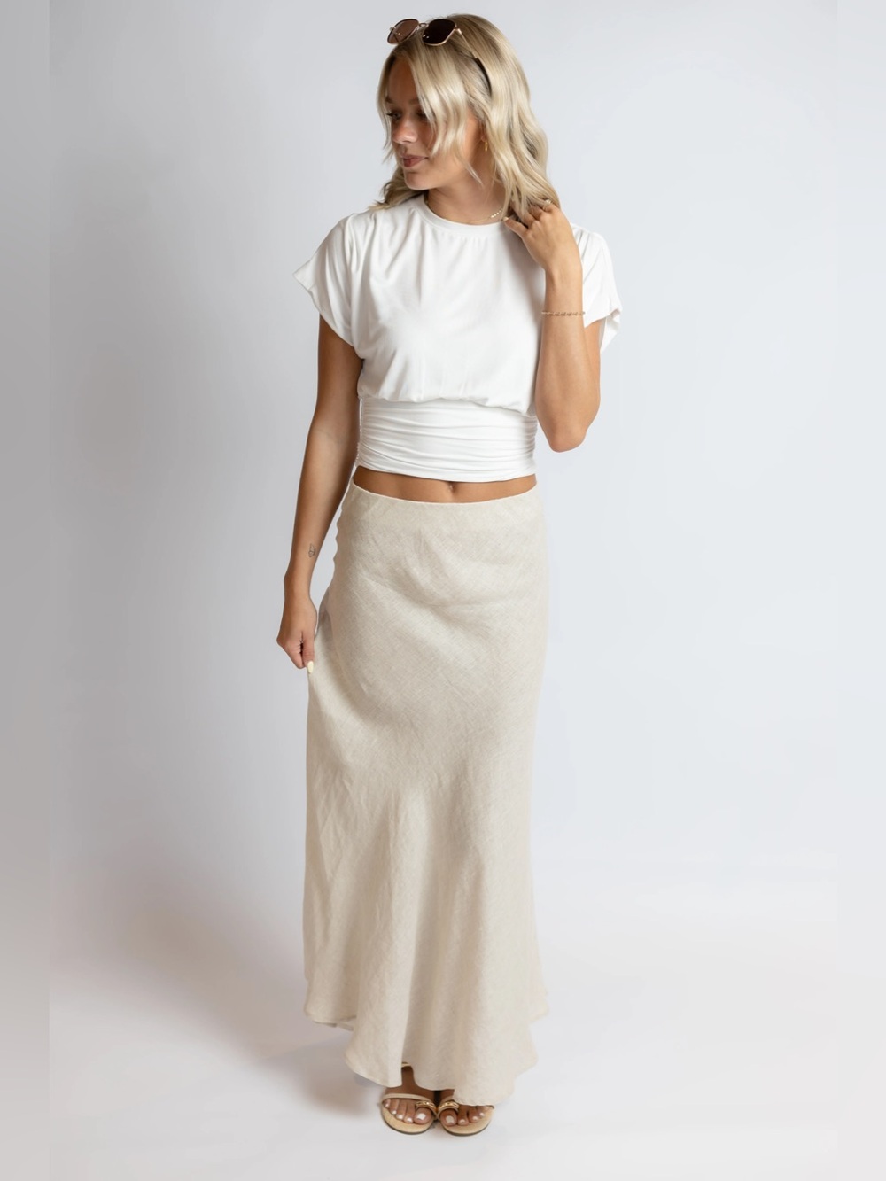 Nadia Linen Maxi Skirt